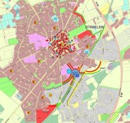 Stadtentwicklungsplan -Ansicht Straelen-