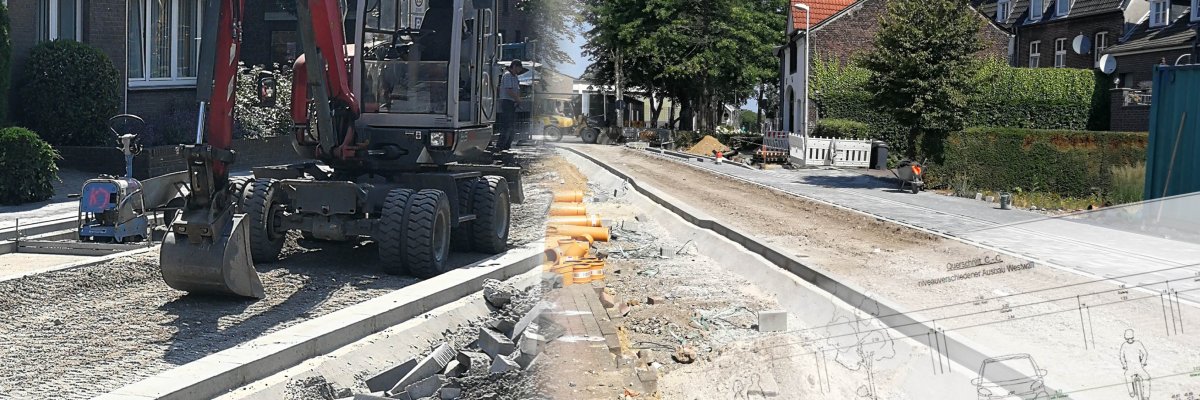 Sicht auf einer Baustelle