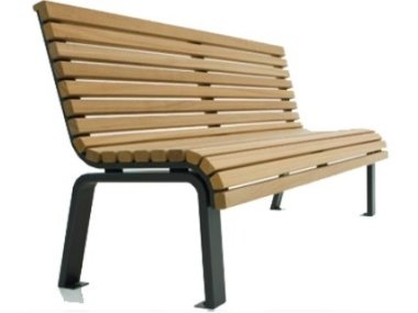 Klassische Sitzbank Marktplatz