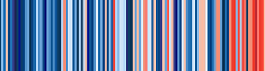 Warning stripes nach Ed Hawkins Warming Stripes