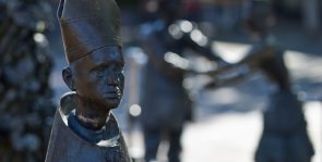 Brunnenfigur auf dem Markt Brunnenfigur auf dem Markt