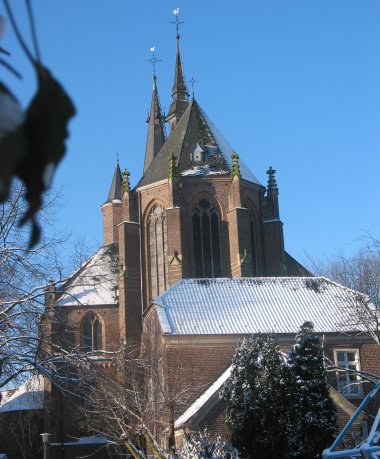 Straelener Kirche im Schnee