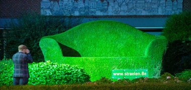 Die Grüne Couch, das Wahrzeichen von Straelen