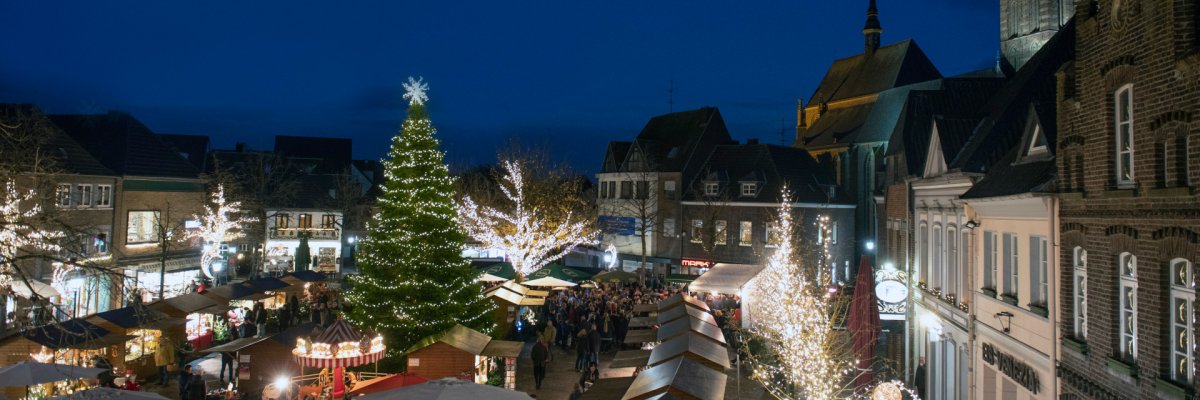 Weihnachtsmarkt Luftbild