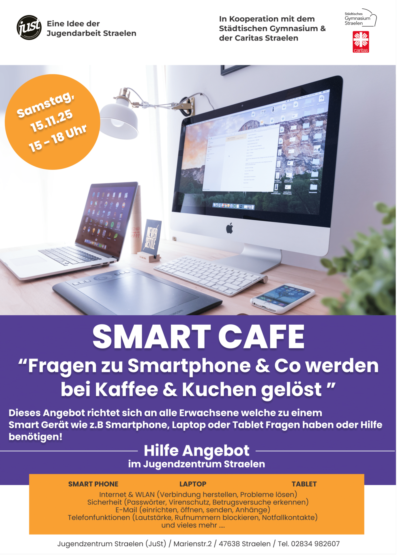 Smart Cafe „Smart Café“: Bei Kaffee und Kuchen den Umgang mit Smartphone & Co ...