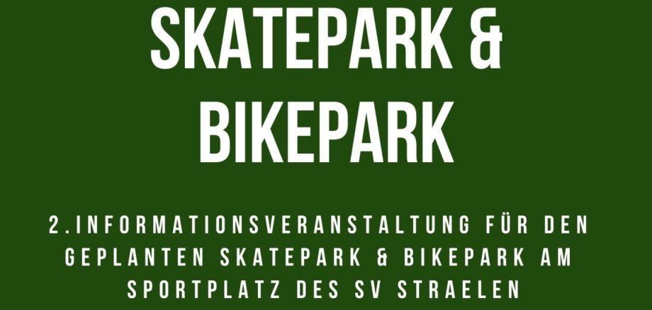 Skatepark - 2 Infoveranstaltung Skatepark