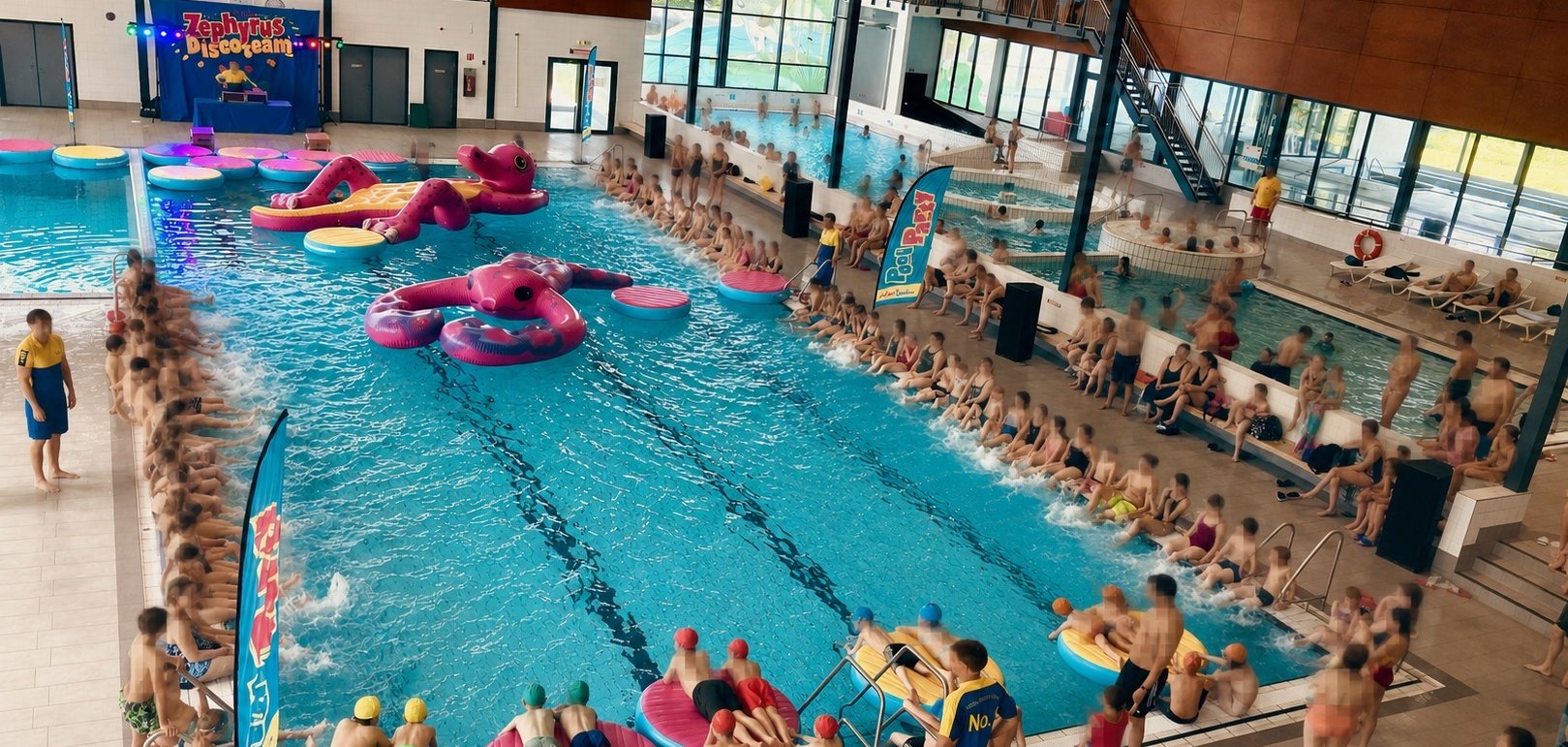 Poolparty Wasserstraelen