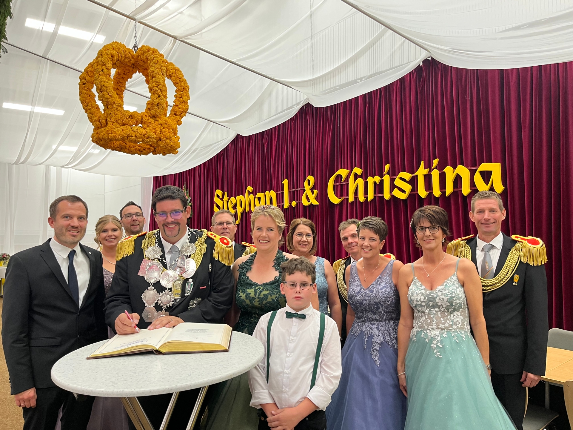 Schützenfest Eintragung ins Goldene Buch 2025