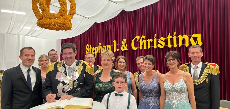 Schützenfest Eintragung ins Goldene Buch 2025
