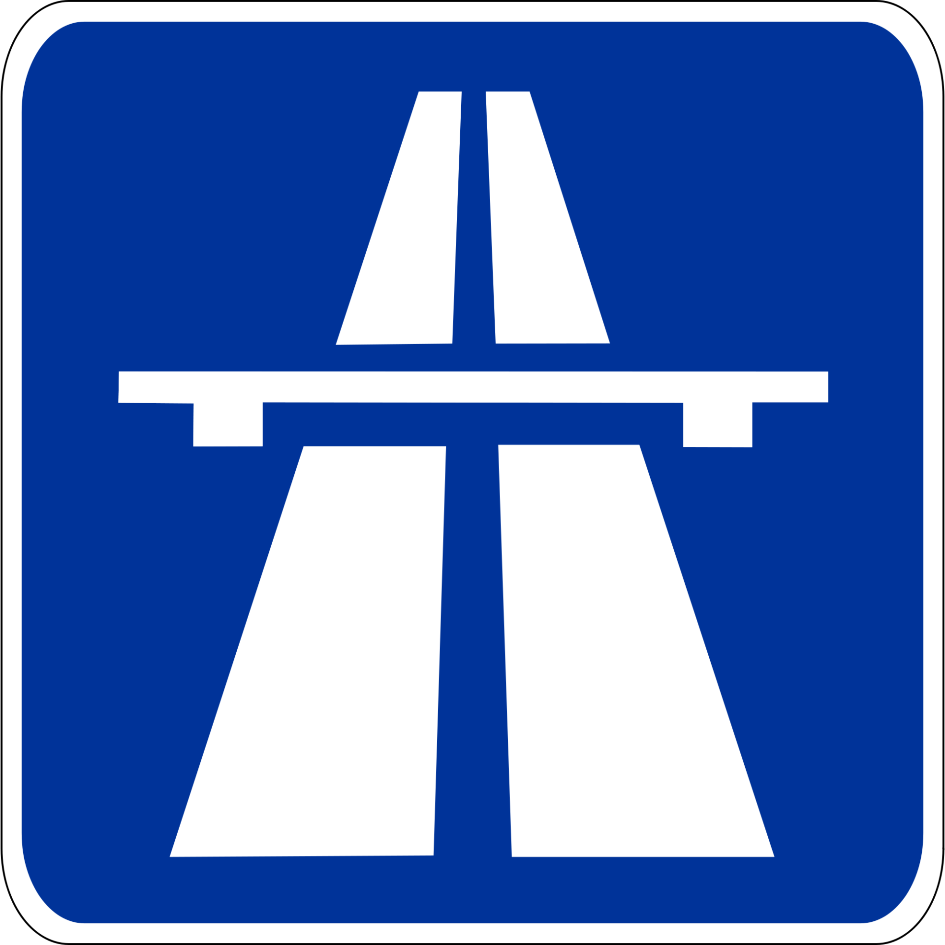 Verkehrsschild Autobahn